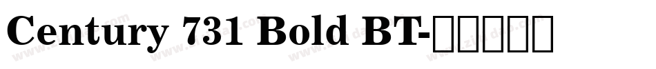 Century 731 Bold BT字体转换
